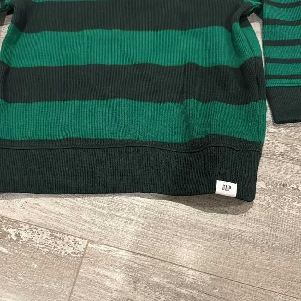GAP Kids Green Striped Shirt